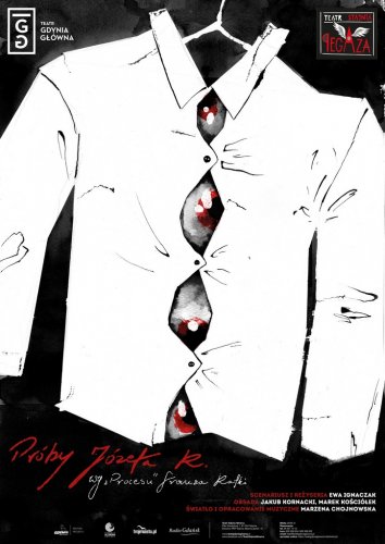 Póby Józefa K. - plakat // mat. Teatr Gdynia Główna