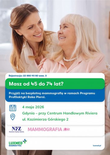 Bezpłatne badania mammograficzne LUX MED