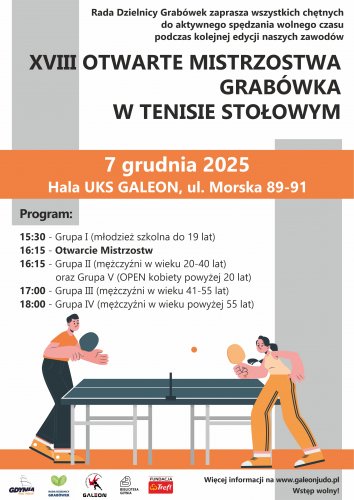 XVIII Otwarte Mistrzostwa Grabówka w Tenisie Stołowym