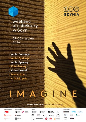 16. edycja Weekendu Architektury w Gdyni rozpocznie się 27 sierpnia (plakat z fragmentem kadru Małgorzaty Szczurowskiej)