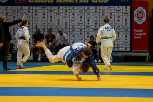 Judocy na tatami podczas turnieju Judo Baltic Cup (fot. Zbigniew Sobisz)