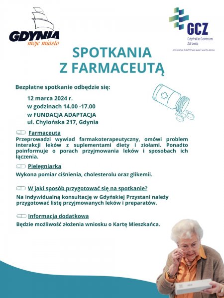 Spotkania z farmaceutą: Fundacja Adaptacja