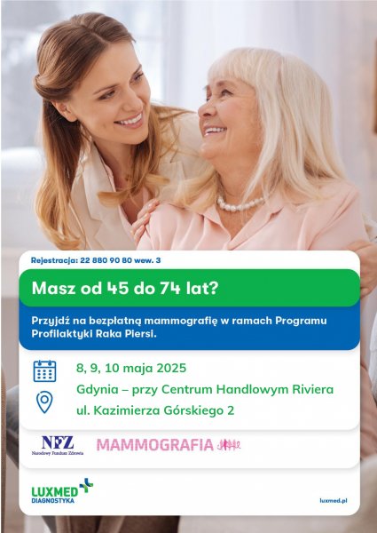 Bezpłatna cyfrowa mammografia