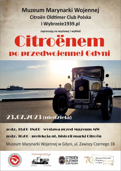 Wystawa „Citroenem po przedwojennej Gdyni”