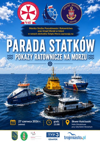 Parada Statków i Pokazy Ratownicze na Morzu