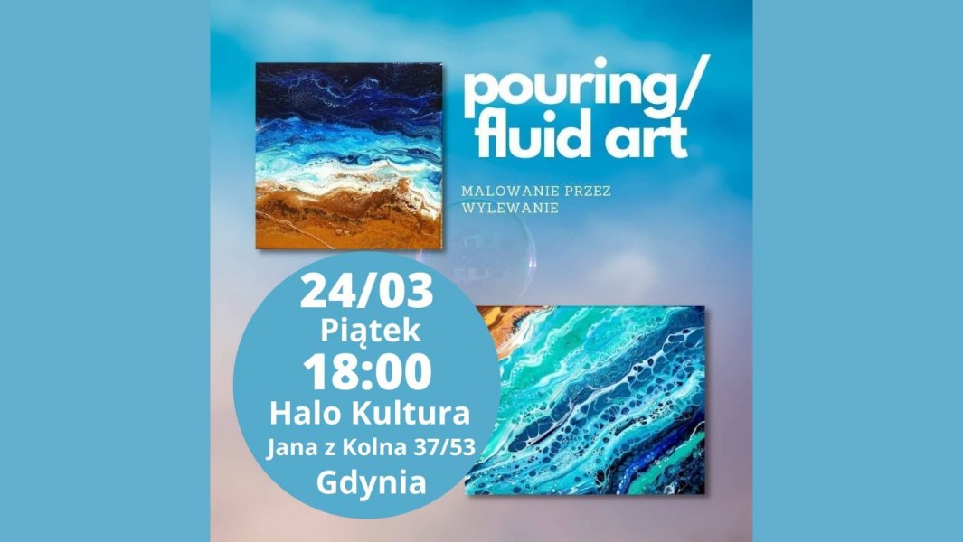 Pouring lub fluidart, inaczej malowanie przez wylewanie