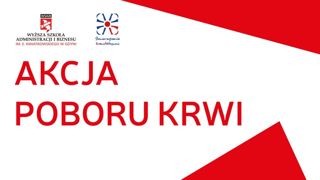 Akcja poboru krwi na WSAiB Gdynia