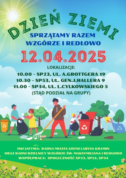 Dzień Ziemi. Sprzątamy razem Wzgórze Świętego Maksymiliana oraz Redłowo
