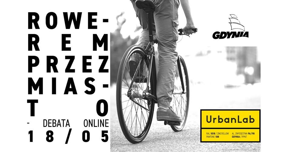 Rowerem przez miasto- debata online. (fot. UrbanLab Gdynia)