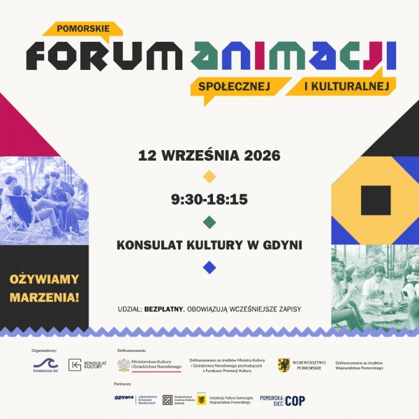 Forum po raz pierwszy zawita do Gdyni. Wydarzenie odbędzie się 12 września 2026 r. w gdyńskim Konsulacie Kultury. (fot. materiały prasowe)
