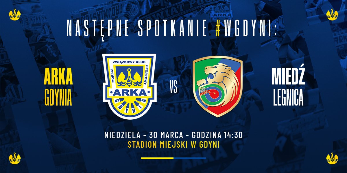 Arka Gdynia - Miedź Legnica