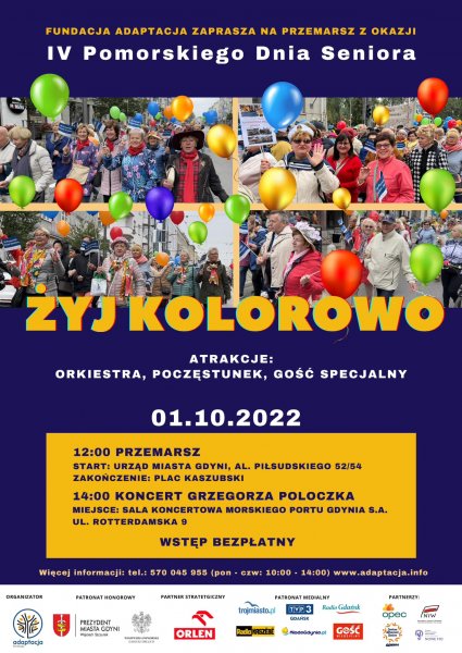 IV Pomorski Dzień Seniora. Żyj kolorowo! 