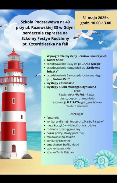 Festyn rodzinny w SP nr 40 w Gdyni