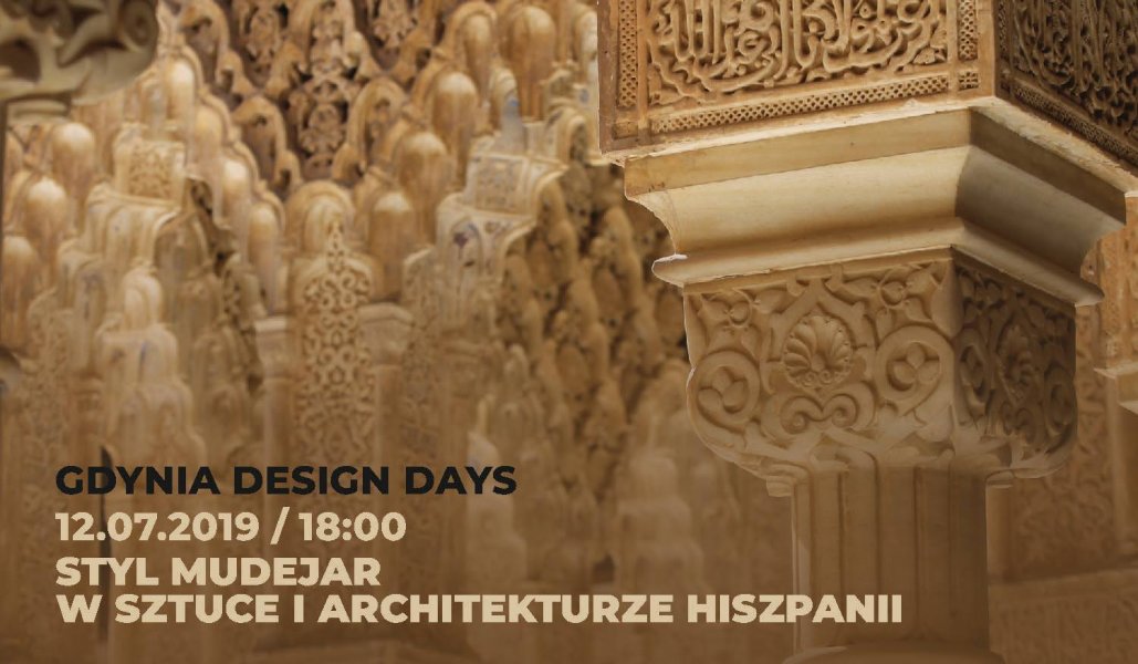 Styl Mudejar w sztuce i architekturze Hiszpanii - plakat wydarzenia // mat. Biblioteka Gdyniam