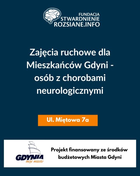 Bezpłatne zajęcia ruchowe dla mieszkańców Gdyni z chorobami neurologicznymi