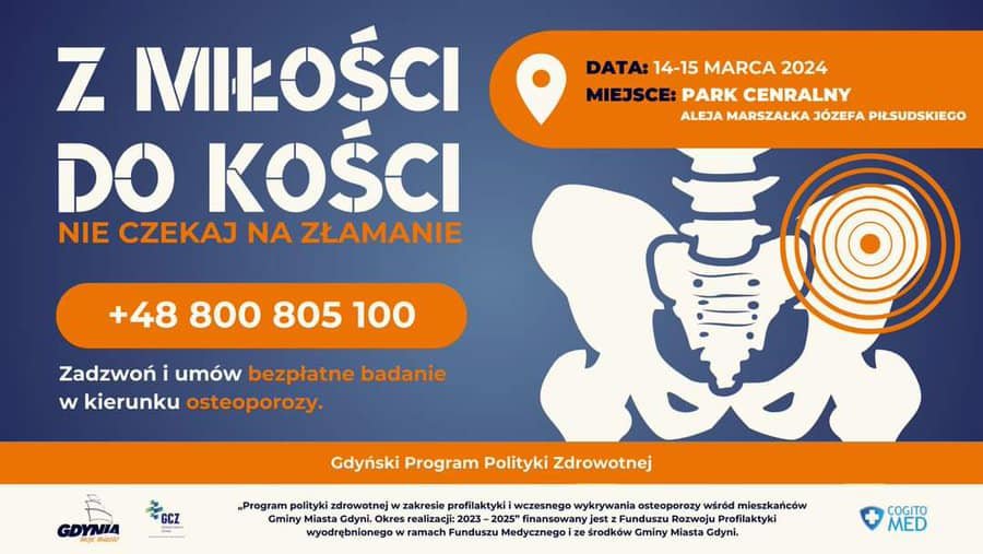 Z miłości do kości. Bezpłatne badania w kierunku osteoporozy