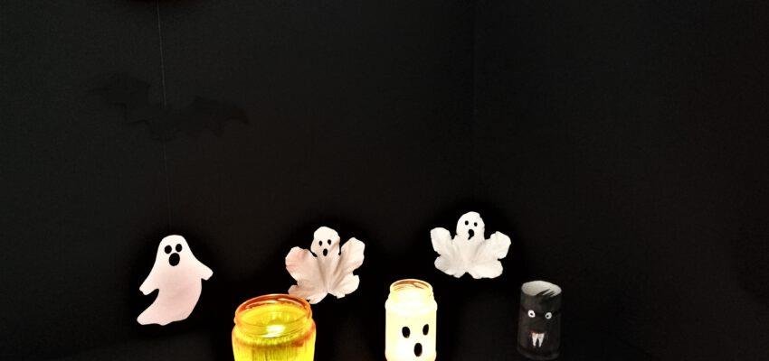 Halloweenowe ozdoby do domu - warsztaty dla dzieci // mat. Biblioteka Gdynia