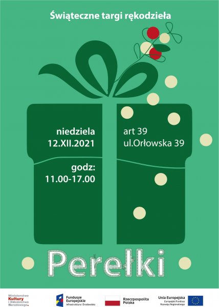 Perełki - świąteczne targi rękodzieła 12.12.2021