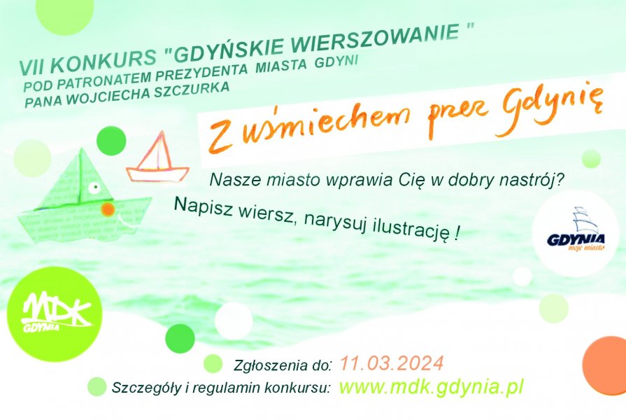 Gdyńskie Wierszowanie 2024. „Z uśmiechem przez Gdynię”