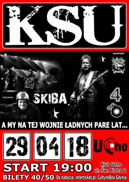 Plakat KSU w Klubie Ucho