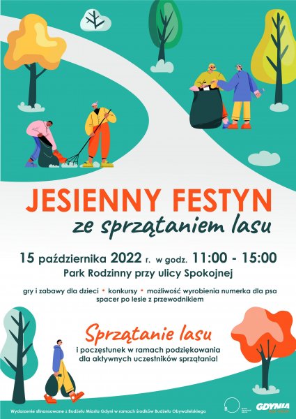 Jesienny festyn ze sprzątaniem lasu w Małym Kacku