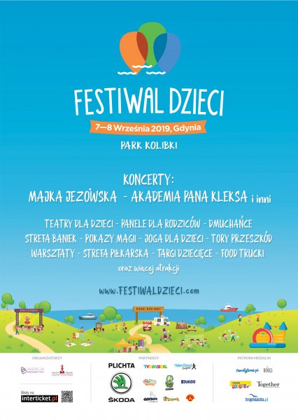 Festiwal Dzieci Gdynia 2019 - plakat wydarzenia
