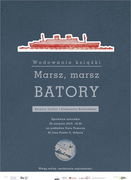 Wodowanie książki „Marsz, marsz Batory” - plakat wydarzenia // mat. prasowe organizatorów