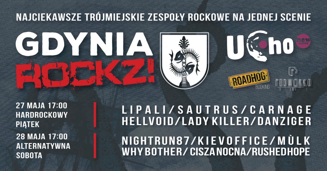 GdyniaROCKZ! to 12 trójmiejskich zespołów i 2 dni rock'n'rolla! (mat. organizatora)