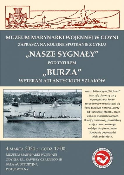 Nasze Sygnały: Burza. Weteran atlantyckich szlaków. 