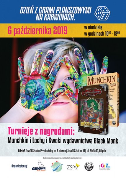 Dzień z grami planszowymi na Karwinach - plakat // mat. prasowe organizatorów