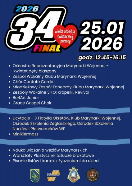 Cała naprzód! Gramy z WOŚP w Klubie Marynarki Wojennej!