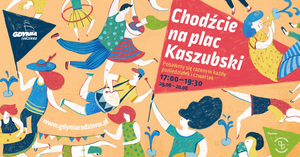 Chodźcie na plac Kaszubski! - cykl spotkań dla dzieci 29.06-20.08