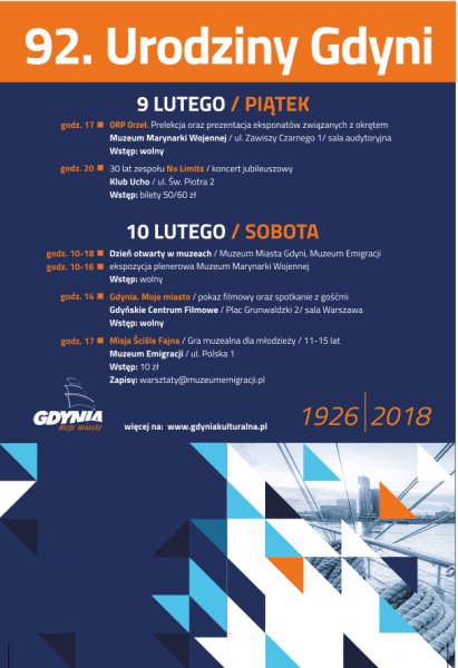 Świętuj razem z Gdynią 92.urodziny!