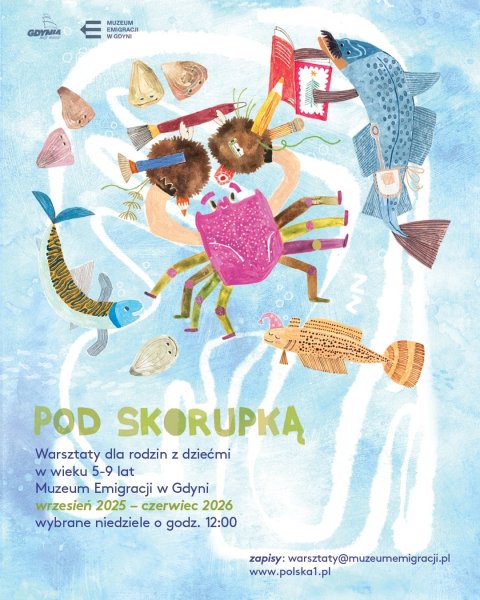 Pod skorupką | rodzinne warsztaty z Krabem Kłębkiem