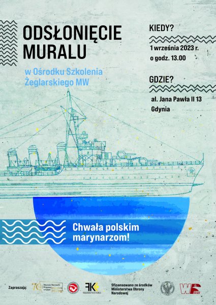 Odsłonięcie muralu w Ośrodku Szkolenia Żeglarskiego MW