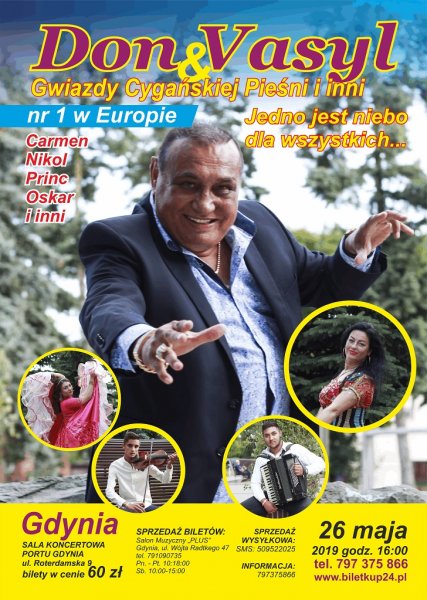 Don Vasyl i Gwiazdy Cygańskiej Pieśni - plakat koncertu