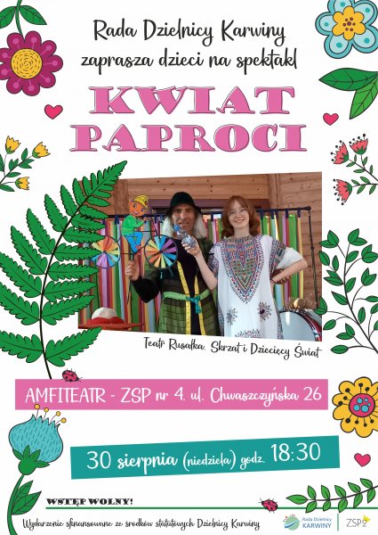 Plakat ze zdjęciem z przedsatwienia 