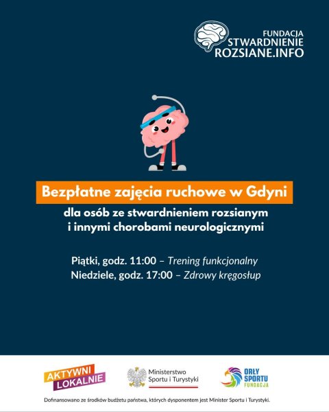 Trening funkcjonalny  – bezpłatne zajęcia dla osób ze stwardnieniem rozsianym i innymi chorobami neurologicznymi
