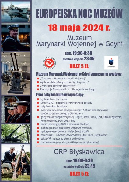 Europejska Noc Muzeów w Muzeum Marynarki Wojennej