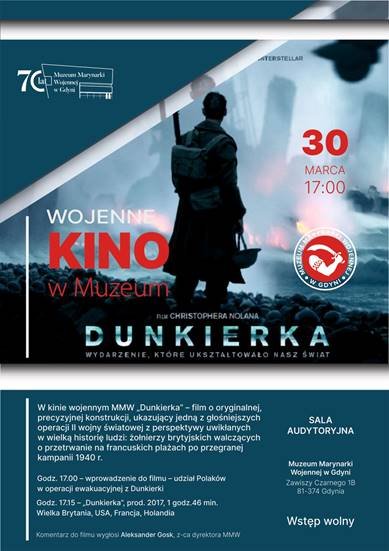 Wojenne kino w Muzeum: „Dunkierka”