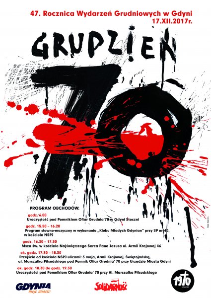 Plakat 47. Rocznica Wydarzeń Grudniowych