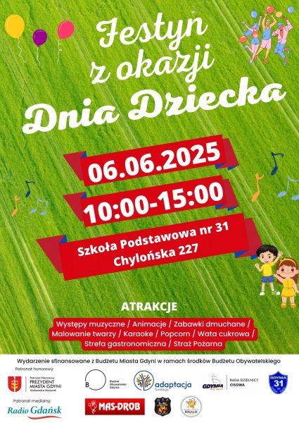 Festyn z okazji Dnia Dziecka w SP31 