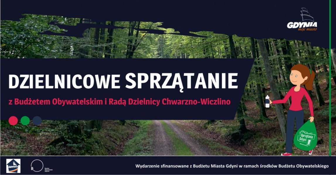 Dzielnicowe sprzątanie z BO i Radą Dzielnicy Chwarzno-Wiczlino (mat. organizatora)