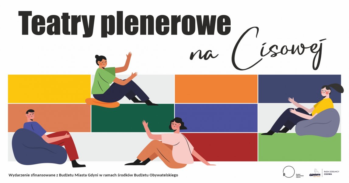 teatry plenerowe na CIsowej, machające, narysowane postaci