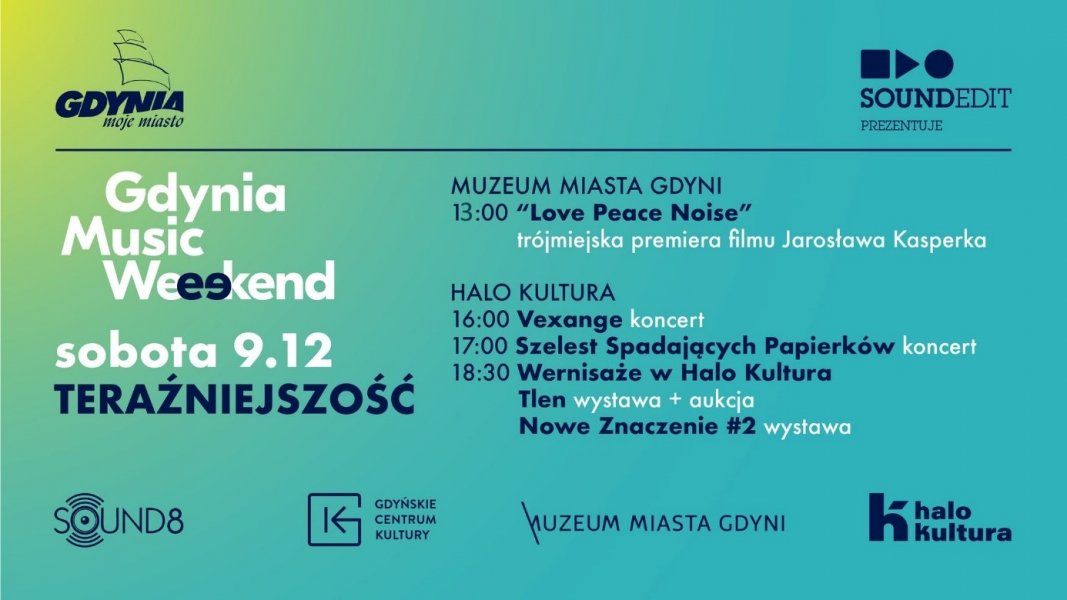 Gdynia Music Weekend – pokaz filmu Jarosława Kasperka „Love Peace Noise”