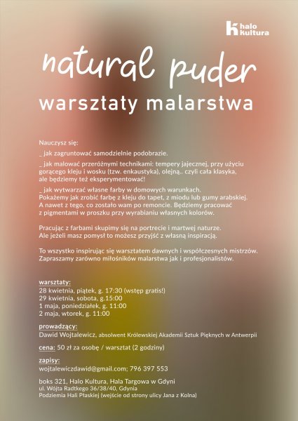 Natural puder. Warsztaty malarstwa (mat. organizatora)