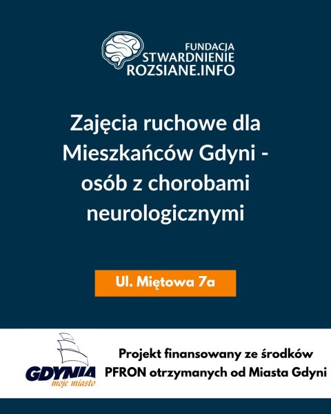 Zajęcia ruchowe dla mieszkańców Gdyni ze stwardnieniem rozsianym i innymi chorobami neurologicznymi