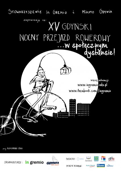 XV Gdyński Nocny Przejazd Rowerowy - w społecznym dystansie