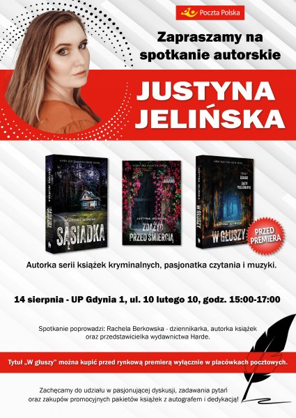 Kryminał na lato - spotkanie autorskie z Justyną Jelińską