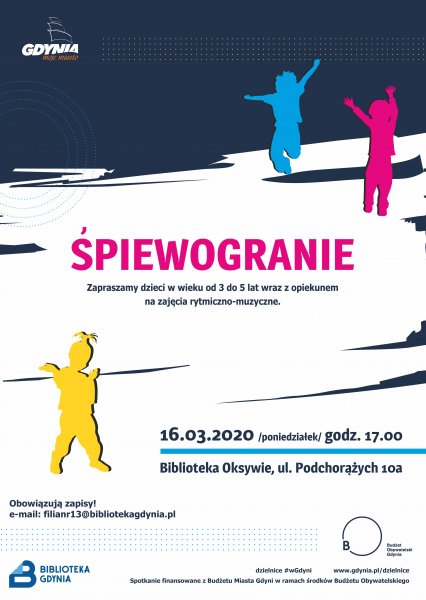 Śpiewogranie - zajęcia rytmiczno-muzyczne 16.03.2020
